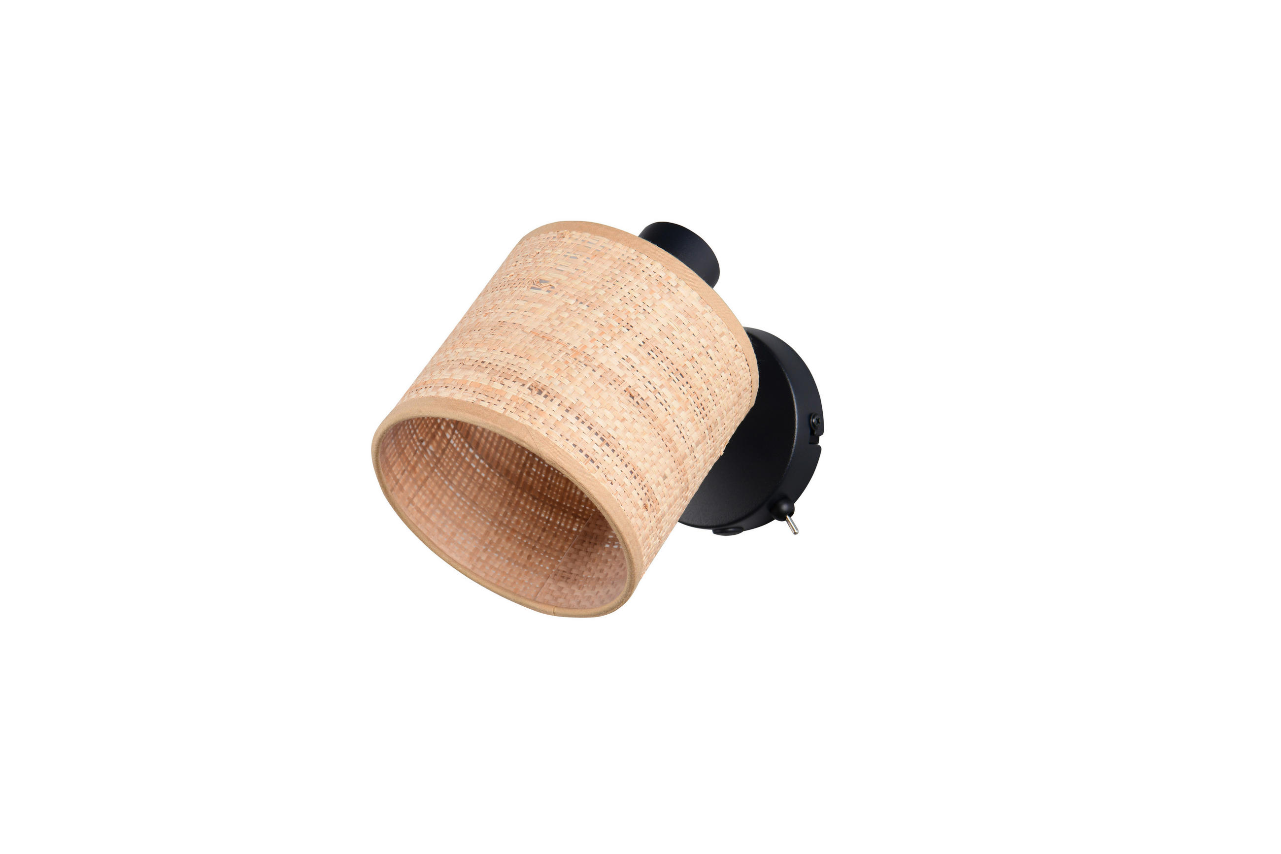 STRAHLER 10/22,5/17,6 cm   - Schwarz/Naturfarben, Natur, Textil/Metall (10/22,5/17,6cm)