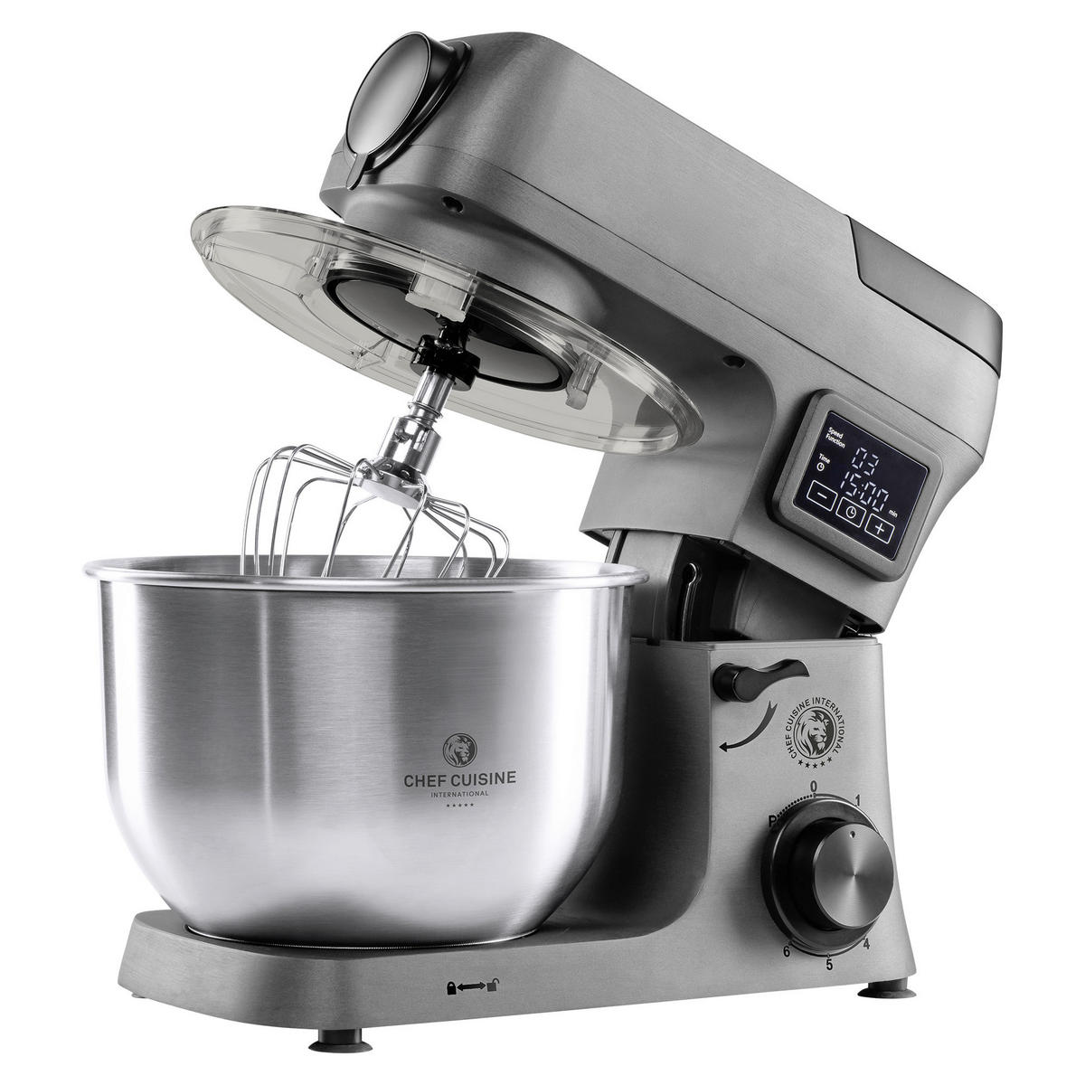 MULTI-KÜCHENMASCHINE Chef Cuisine Küchenmaschine  - Edelstahlfarben/Dunkelgrau, Basics, Kunststoff/Metall (24/37/31.5cm) - CHEF CUISINE