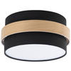 DECKENLEUCHTE 37/18 cm   - Schwarz, MODERN, Holz/Kunststoff (37/18cm) - Novel
