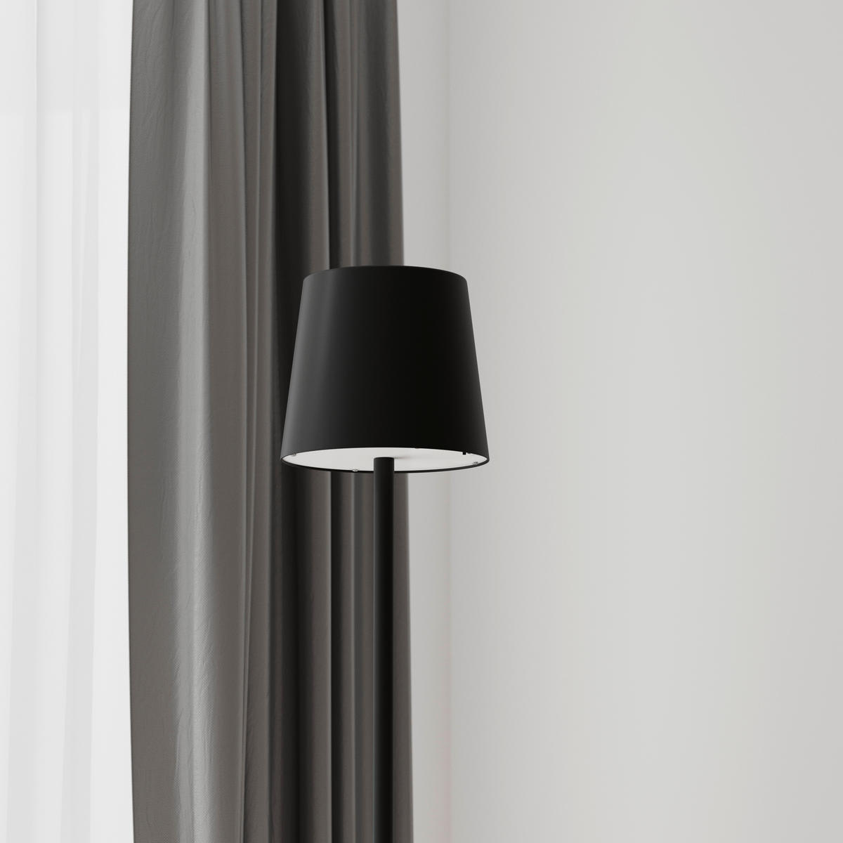 SOLARLEUCHTE  - Schwarz, Design, Kunststoff/Metall (28/149cm) - Ambia Garden