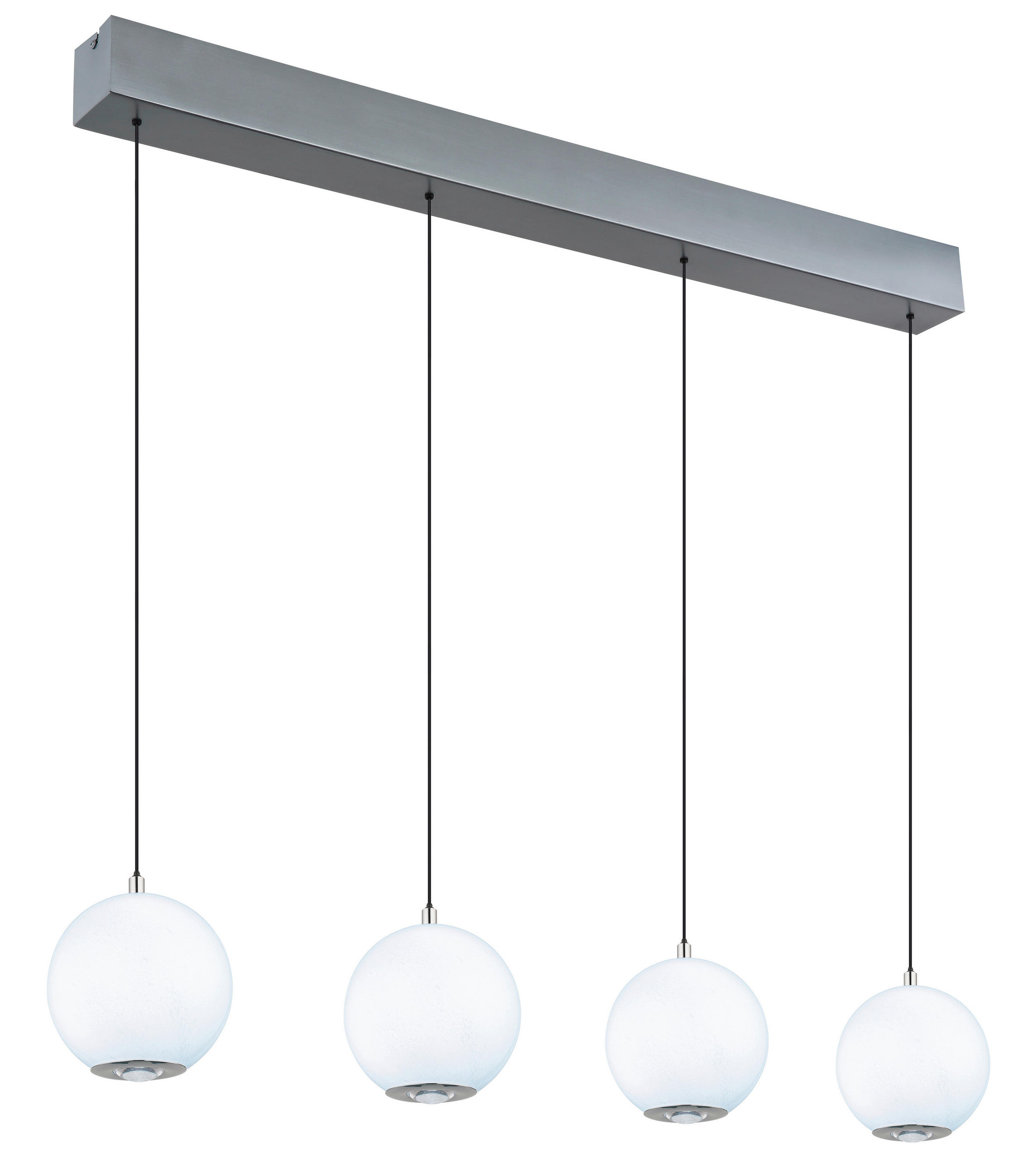 VISEČA LED-SVETILKA  SIMMONS //3000, 4000, 6000 K/230 V/ - barve kroma/siva, Konvencionalno, kovina/umetna masa (99/15/150cm) - Globo