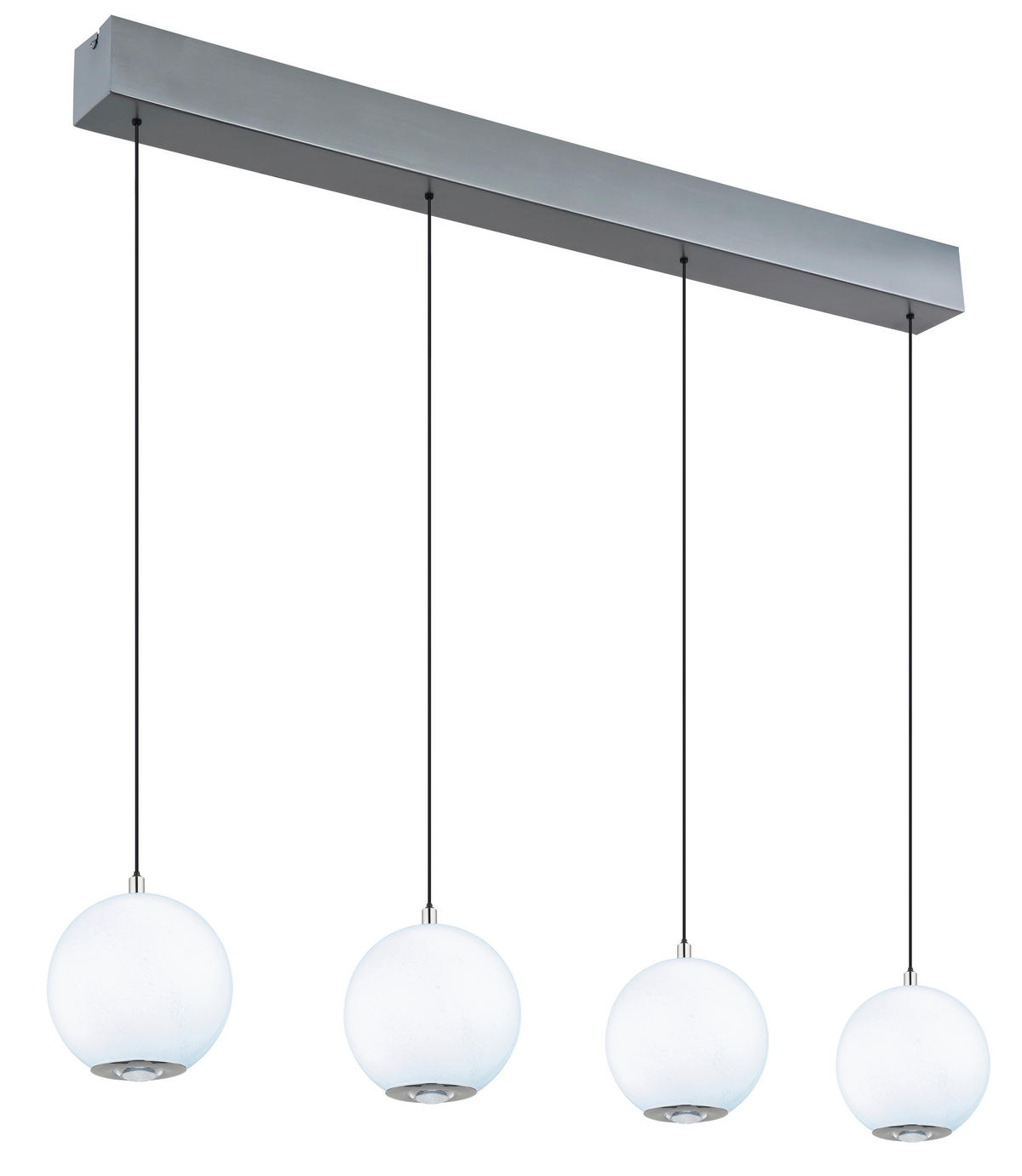 VISEČA LED-SVETILKA  SIMMONS //3000, 4000, 6000 K/230 V/ - barve kroma/siva, Konvencionalno, kovina/umetna masa (99/15/150cm) - Globo