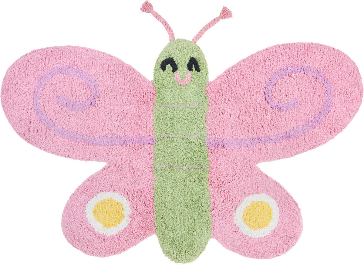 KINDERTEPPICH 50/85 cm Feen Garden  - Pink/Grün, Trend, Textil (50/85cm) - Patinio