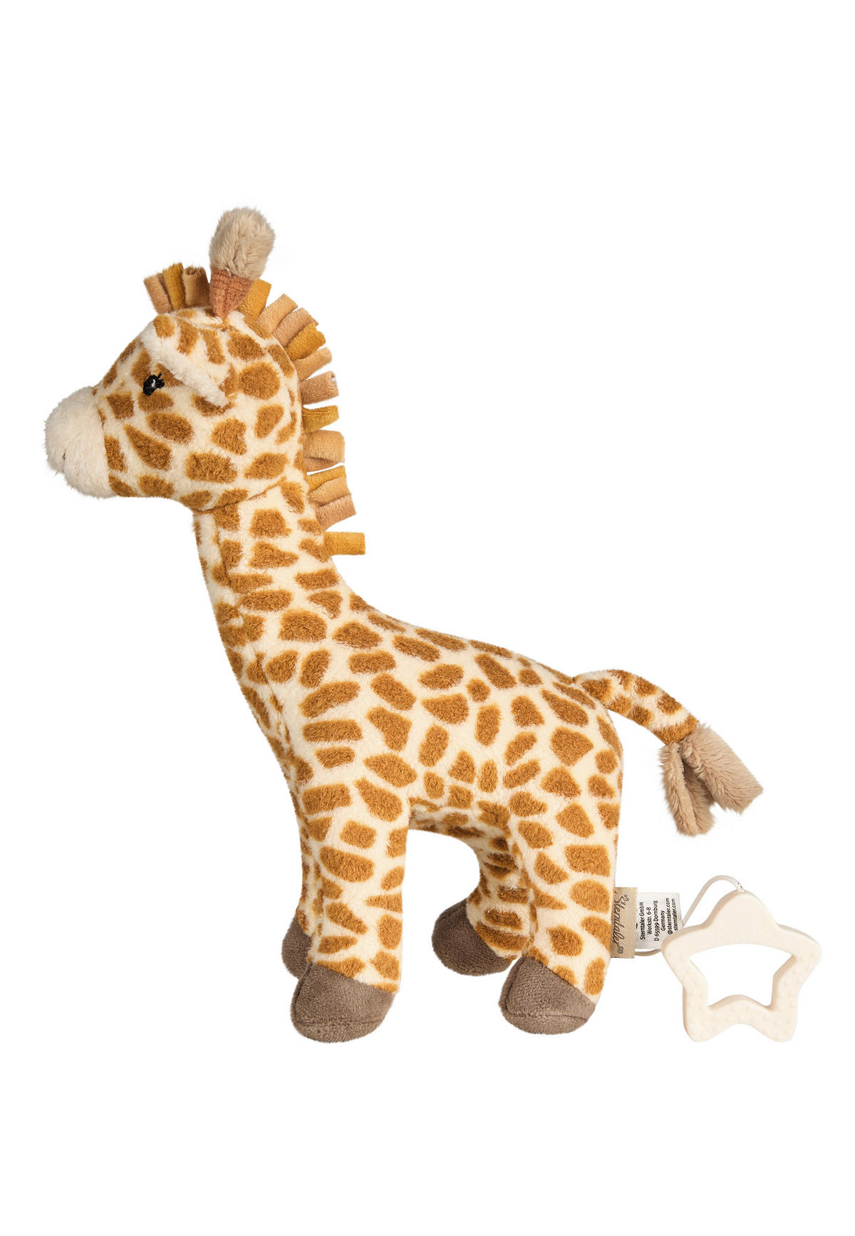 SPIELUHR Giraffe Kaya 27/23/7 cm  - Dunkelgelb, Basics, Textil (27/23/7cm) - Sterntaler