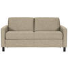 SCHLAFSOFA Webstoff Beige ,[ ]}Fussart wählbar, Stoffauswahl, Armteilvarianten  - Beige/Schwarz, Design, Holz/Textil (184/92/102cm) - Venda
