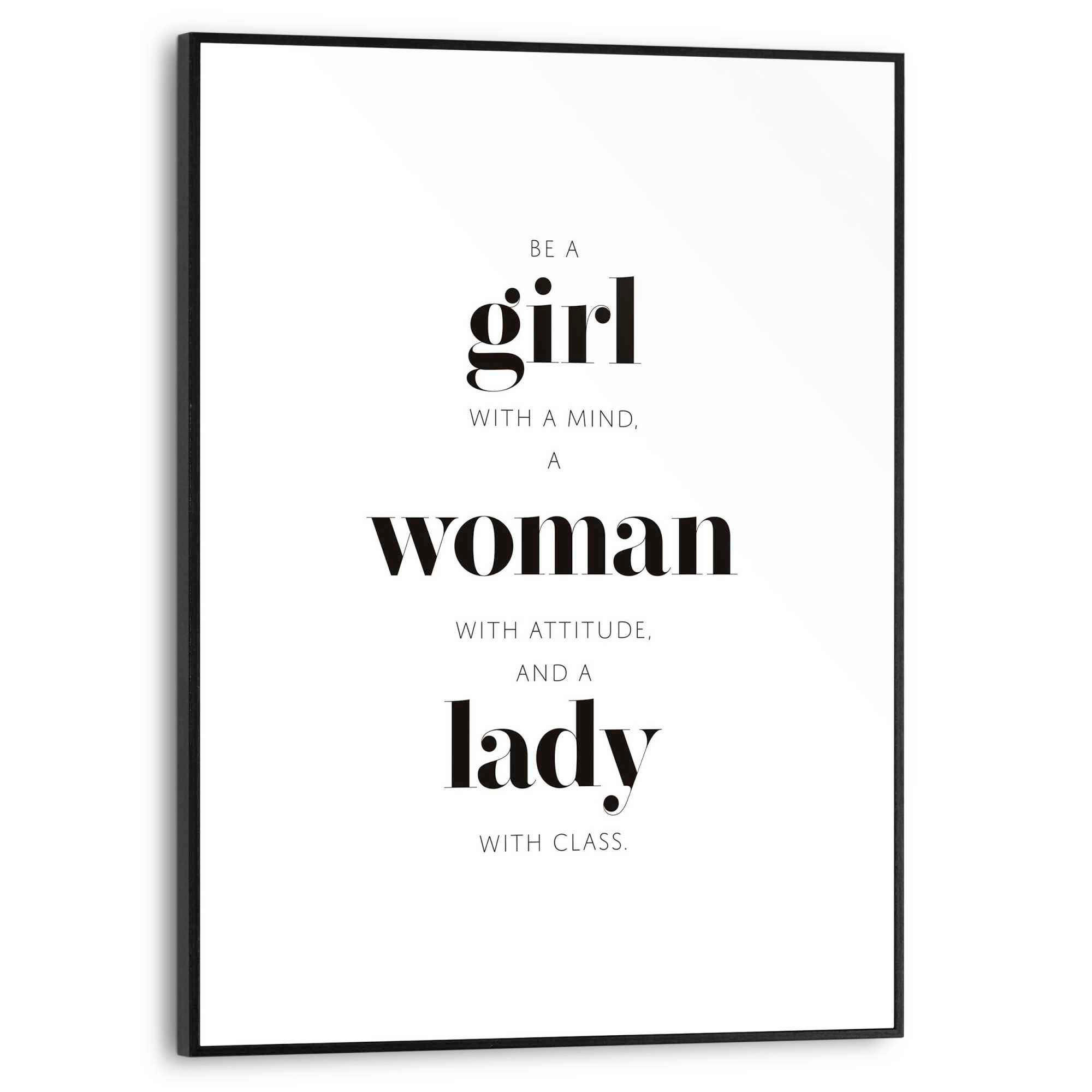 BILD 30/40 cm  - Schwarz, Trend, Holzwerkstoff (30/40cm) - Reinders!