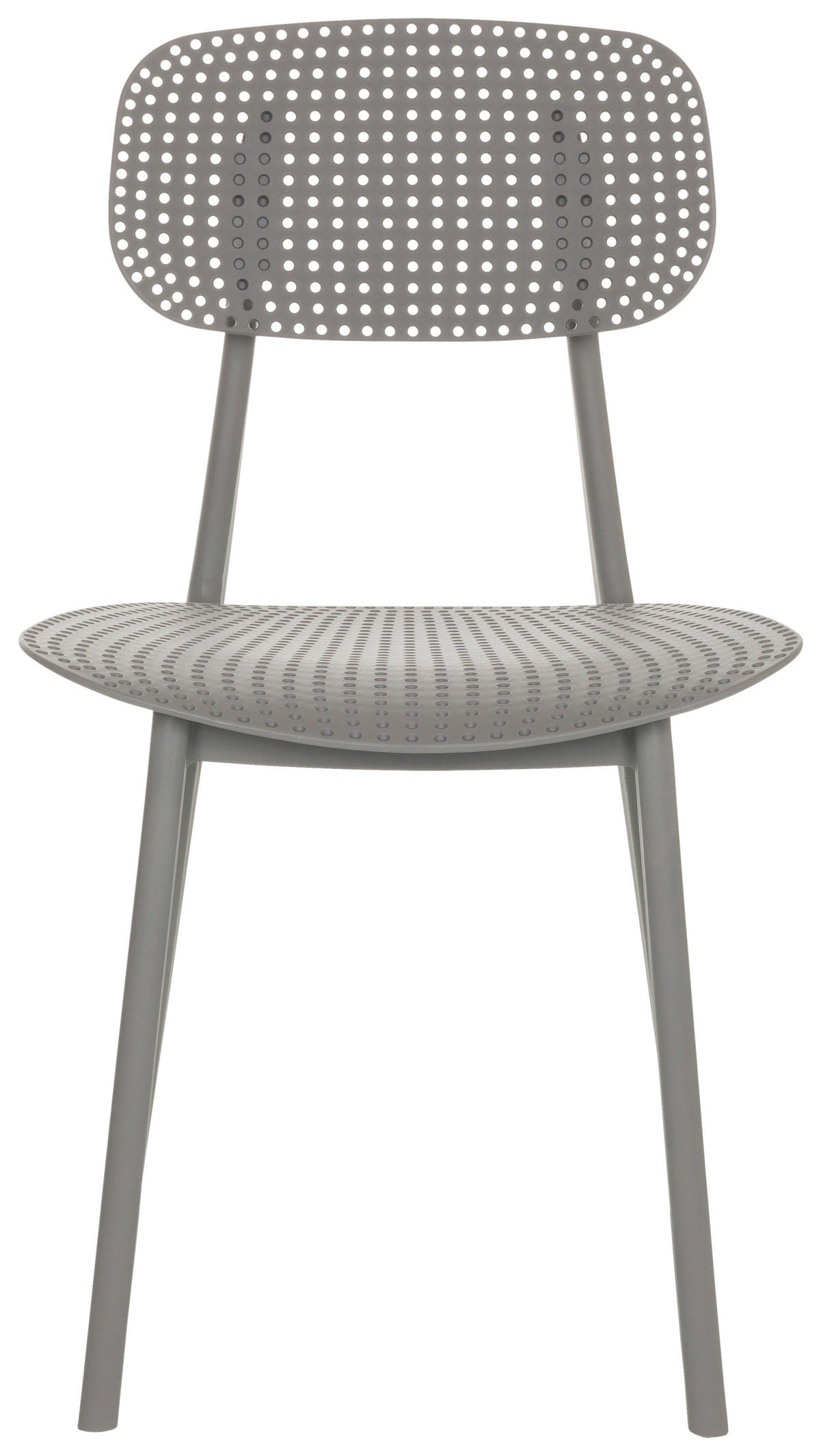 GARTENSTUHL Kunststoff Grau  - Grau, Basics, Kunststoff (42/79/51cm) - MID.YOU