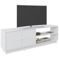 TV-ELEMENT 161/50/33,5 cm  - Weiß, Basics, Holzwerkstoff/Kunststoff (161/50/33,5cm) - Boxxx