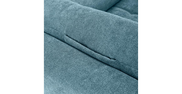 WOHNLANDSCHAFT Petrol Velours  - Chromfarben/Petrol, KONVENTIONELL, Kunststoff/Textil (198/363/150cm) - Hom`in