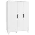BABYKLEIDERSCHRANK Michi  - Weiß, Trend, Holz/Holzwerkstoff (131,5/198,0/52,4cm) - My Baby Lou