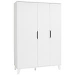 BABYKLEIDERSCHRANK Michi  - Weiß, Trend, Holz/Holzwerkstoff (131,5/198,0/52,4cm) - My Baby Lou
