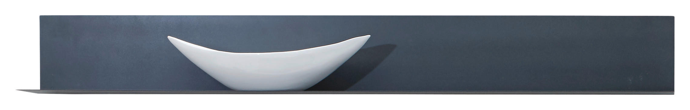 WANDBOARD in 154/19/20 cm Anthrazit - Anthrazit, Natur, Metall (154/19/20cm) - Valnatura