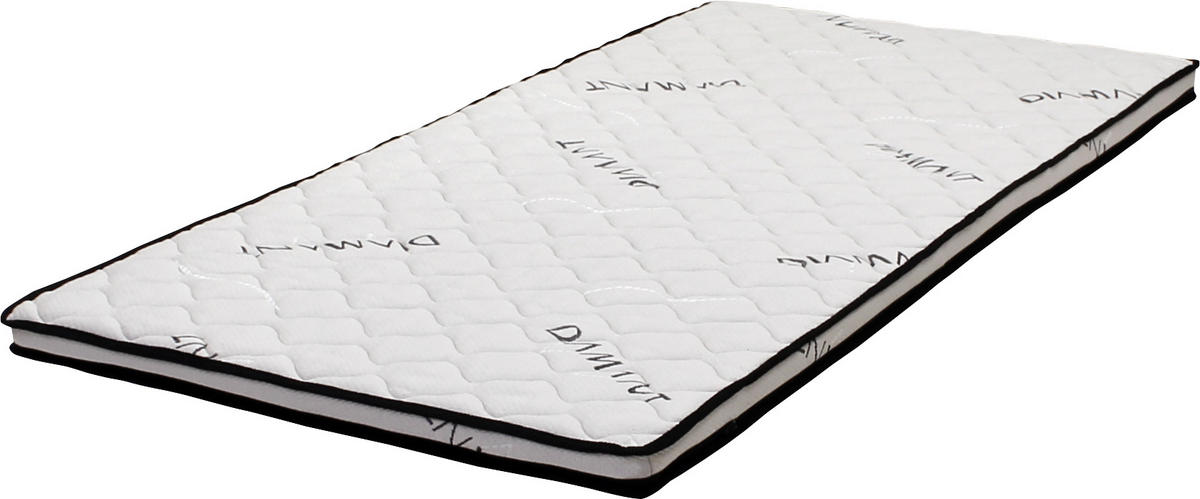 TOPPER 90/200 cm Höhe ca. 6 cm  - Weiß, Basics, Textil (90/200cm) - Boxxx