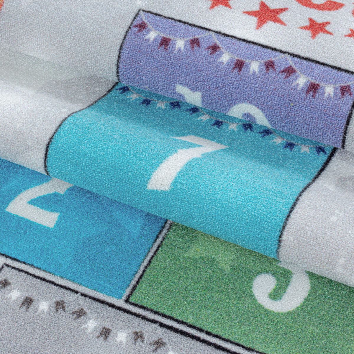 SPIELTEPPICH 100/150 cm Play 2909 grau  - Grau, Trend, Kunststoff/Textil (100/150cm)