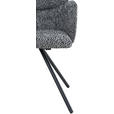 ARMLEHNSTUHL   Webstoff  Schwarz  - Schwarz, Design, Textil/Metall (56/84,5/61cm) - Carryhome