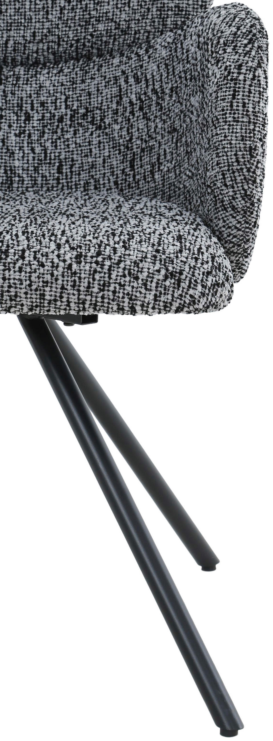 NASLANJAČ, kovina, tekstil črna  - črna, Design, kovina/tekstil (56/84,5/61cm) - Carryhome