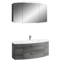 BADEZIMMER 3-teilig  in 121 cm  - Chromfarben/Graphitfarben, KONVENTIONELL, Glas/Holzwerkstoff (121cm) - Pelipal