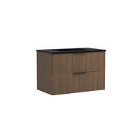 WASCHTISCHKOMBI  - Dunkelbraun/Schwarz, Natur, Holzwerkstoff/Stein (80/54/47cm) - Held