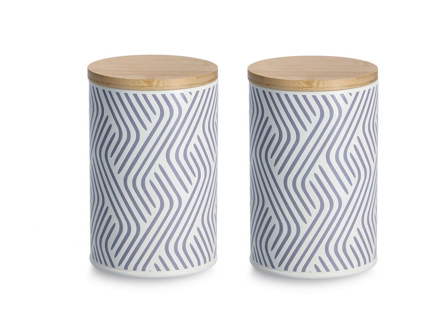 VORRATSDOSENSET  - Lila, Basics, Metall (25,5/25,5/15cm) - Zeller Present