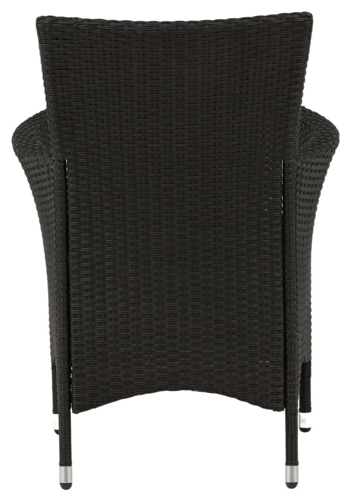 STAPELSESSEL Stahl Schwarz, Silberfarben  - Silberfarben/Schwarz, KONVENTIONELL, Kunststoff/Metall (60/88/60cm) - Gardenson