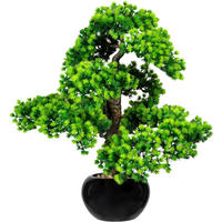 KUNSTPFLANZE Bonsai 60 cm  - Schwarz/Braun, Design, Keramik/Kunststoff (60cm) - P & B