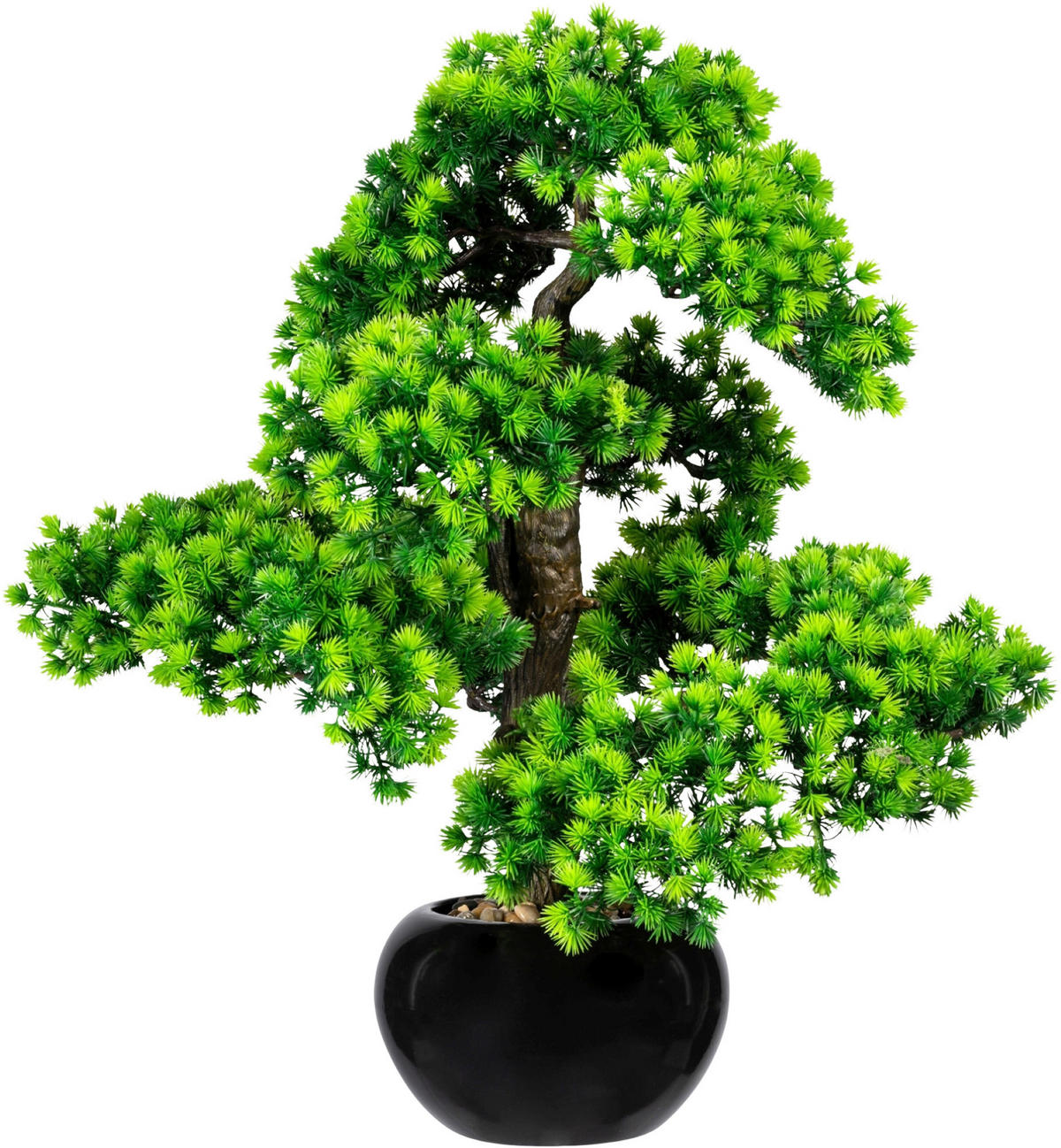 KUNSTPFLANZE Bonsai 60 cm  - Schwarz/Braun, Design, Keramik/Kunststoff (60cm) - P & B