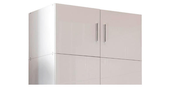 AUFSATZSCHRANK 80/40/54 cm  in  - Chromfarben/Weiß, KONVENTIONELL, Holzwerkstoff/Kunststoff (80/40/54cm) - Xora