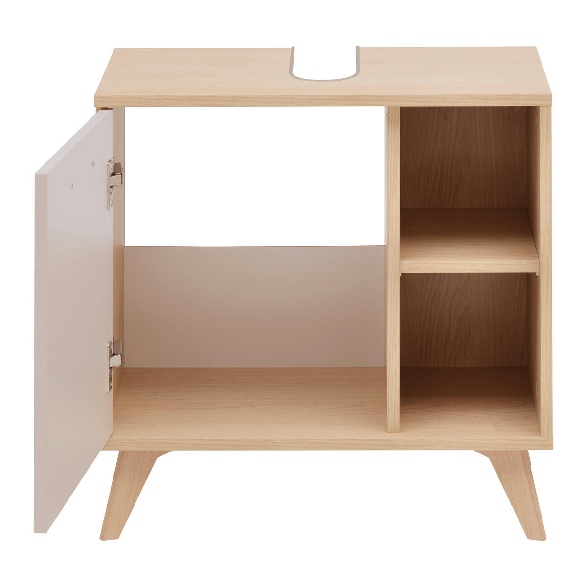 TVÄTTSTÄLLSUNDERSKÅP 60/58/35 cm  - kashmir/ekfärgad, Modern, trämaterial/plast (60/58/35cm) - Best Price