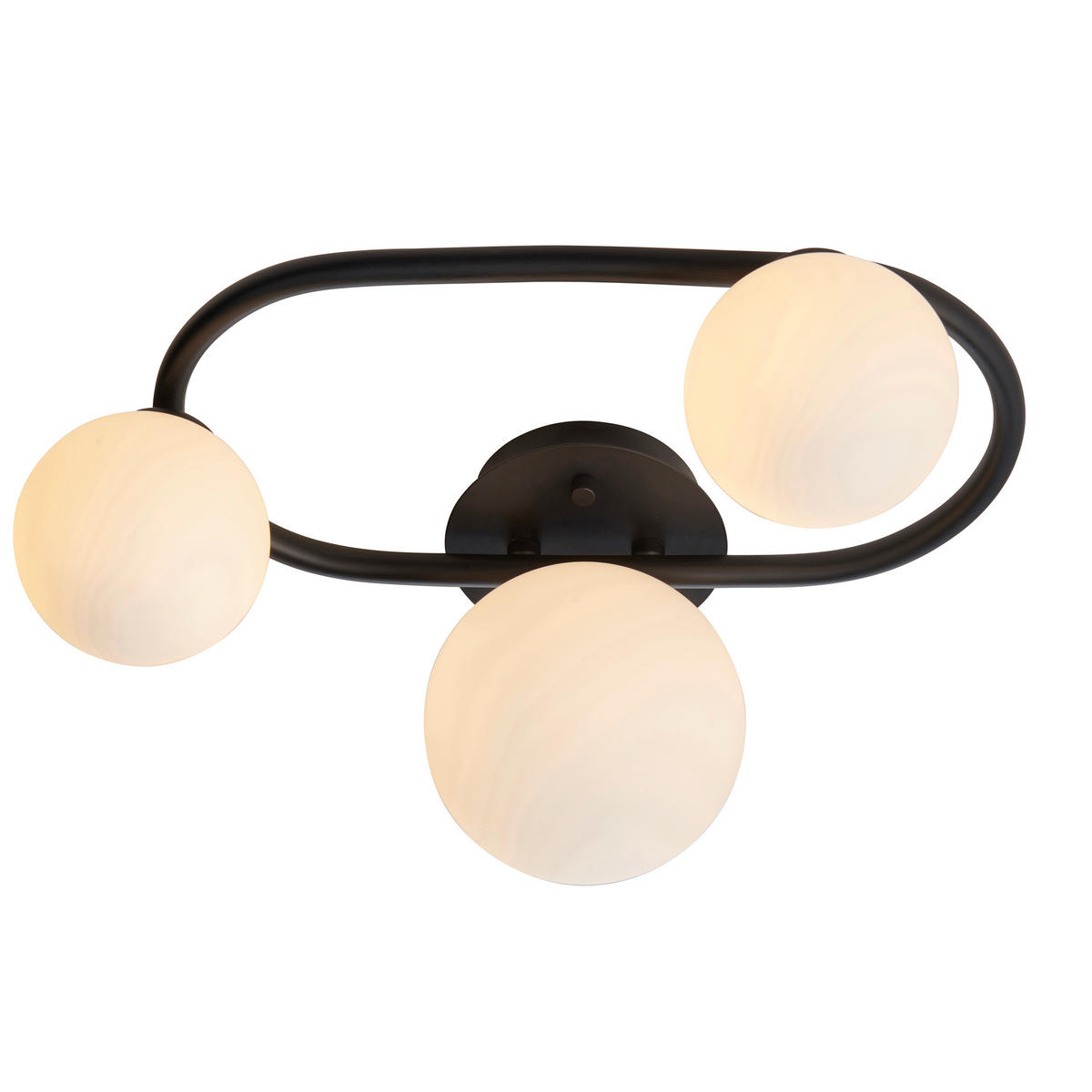 BADEZIMMER-DECKENLEUCHTE Pulsa 35.9/17.5/25.2 cm   - Chromfarben/Opal, Basics, Glas (35.9/17.5/25.2cm) - ENDON