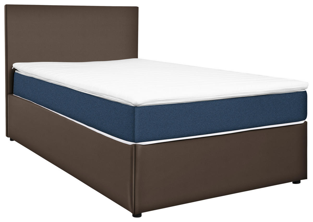 BOXBETT 120/200 cm  in Blau, Grau  - Blau/Grau, Konventionell, Holz/Holzwerkstoff (120/200cm) - MID.YOU