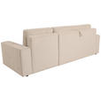 ECKSCHLAFSOFA  mit Cord Beige  - Beige/Schwarz, KONVENTIONELL, Textil (248/146cm) - Xora