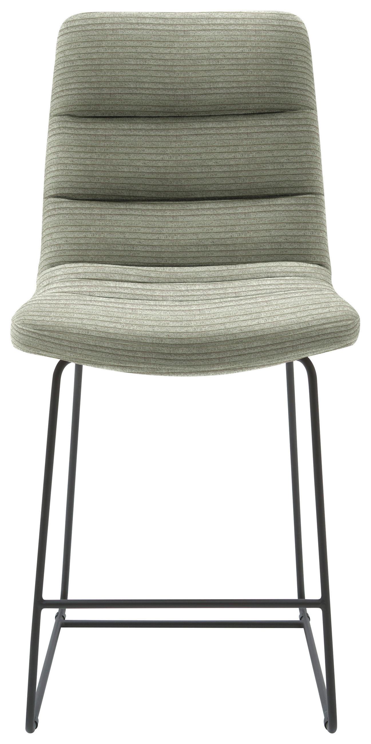 TRESENSTUHL in Graugrün  - Schwarz/Graugrün, Design, Textil/Metall (52/106/66cm) - Dieter Knoll