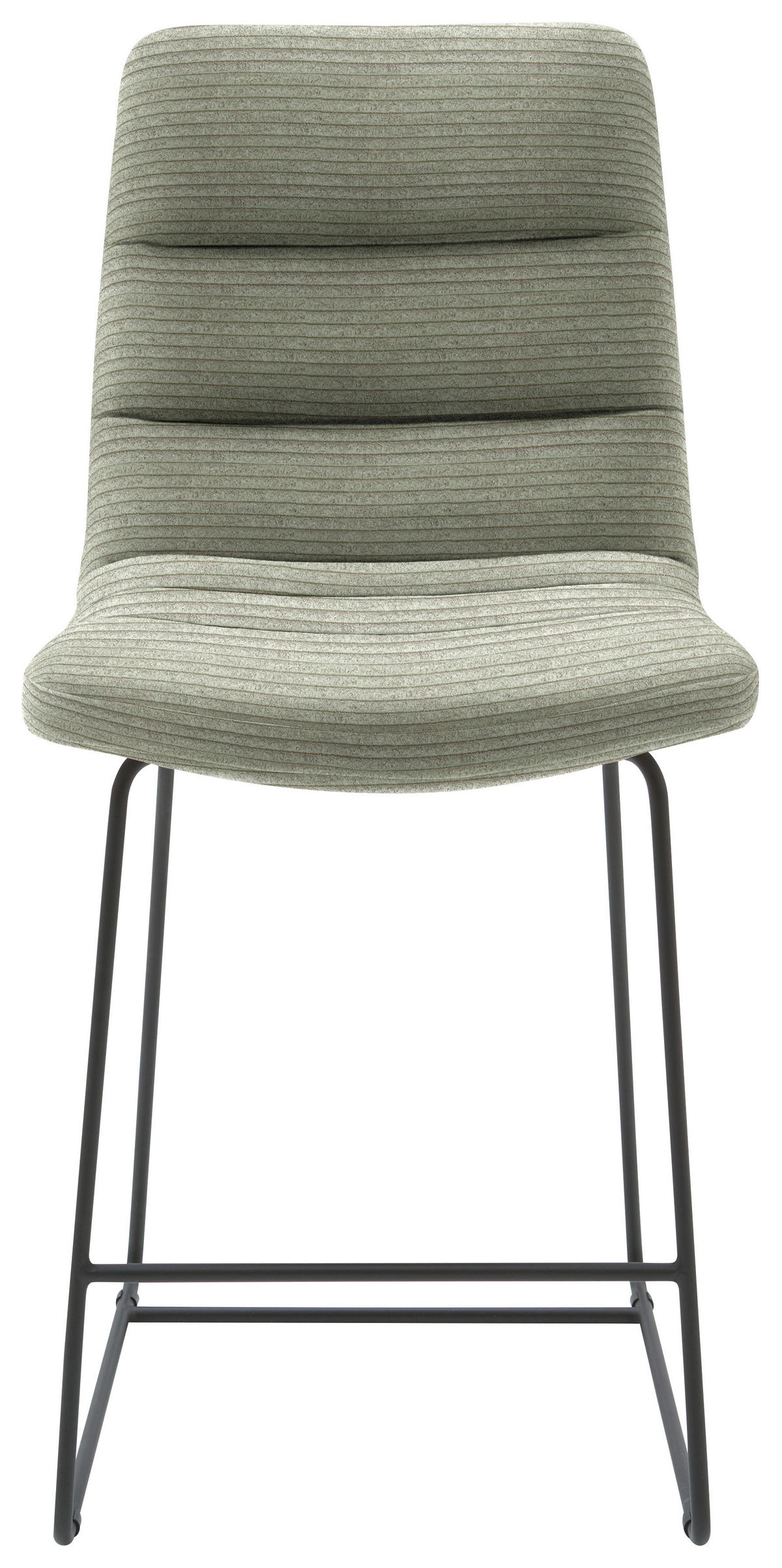 TRESENSTUHL in Graugrün  - Schwarz/Graugrün, Design, Textil/Metall (52/106/66cm) - Dieter Knoll