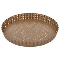 QUICHE- & TARTEFORM - Goldfarben, Basics, Metall (25cm) - Birkmann