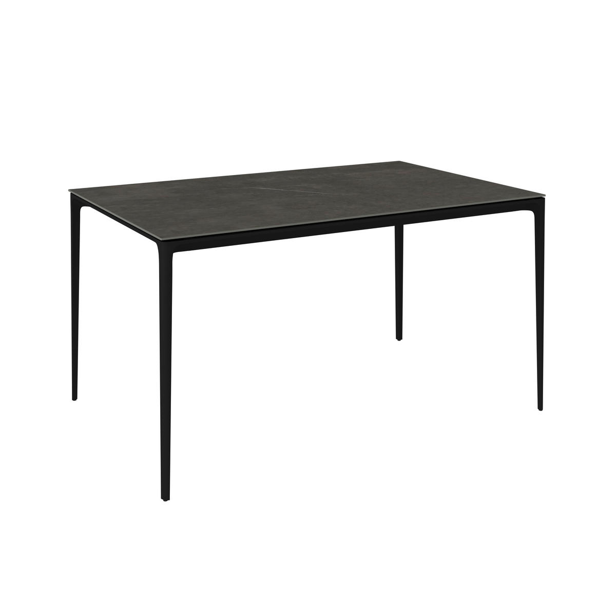 KERTI ASZTAL 140/90/73,5 cm   - antracit, Design, kő/fém (140/90/73,5cm) - Dieter Knoll