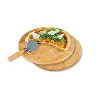 PIZZATELLER 3-teilig  - Naturfarben, Basics, Holz (32/3cm) - Kesper