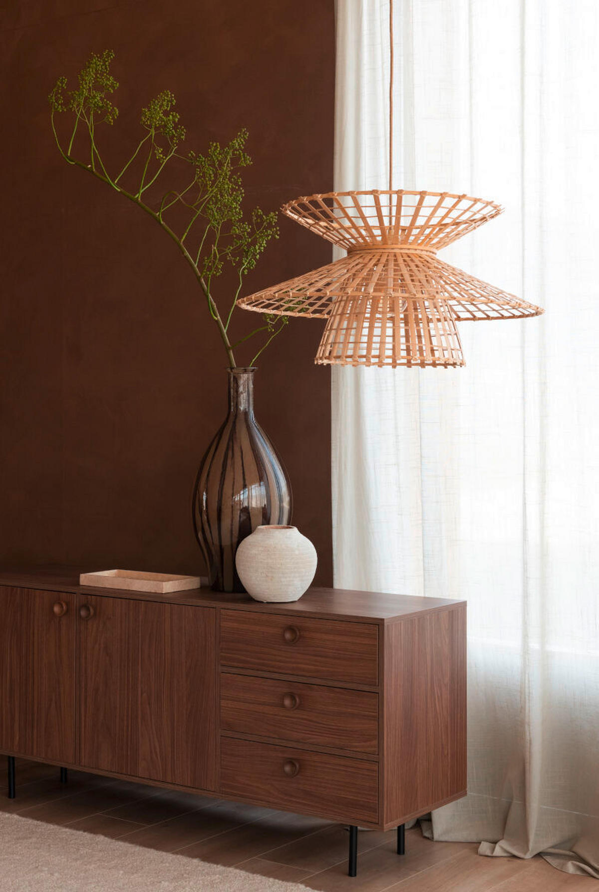 HÄNGELEUCHTE Good & Mojo 57/27 cm   - Naturfarben, Basics, Naturmaterialien (57/27cm) - Good & Mojo