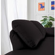 RÉCAMIERE in Echtleder Dunkelbraun  - Chromfarben/Dunkelbraun, Design, Leder/Metall (209/85-109/95-16cm) - Dieter Knoll