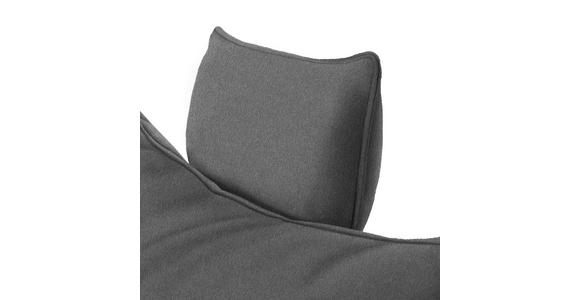 ECKSOFA in Webstoff Graubraun  - Graubraun/Schwarz, MODERN, Textil/Metall (173/297cm) - Carryhome