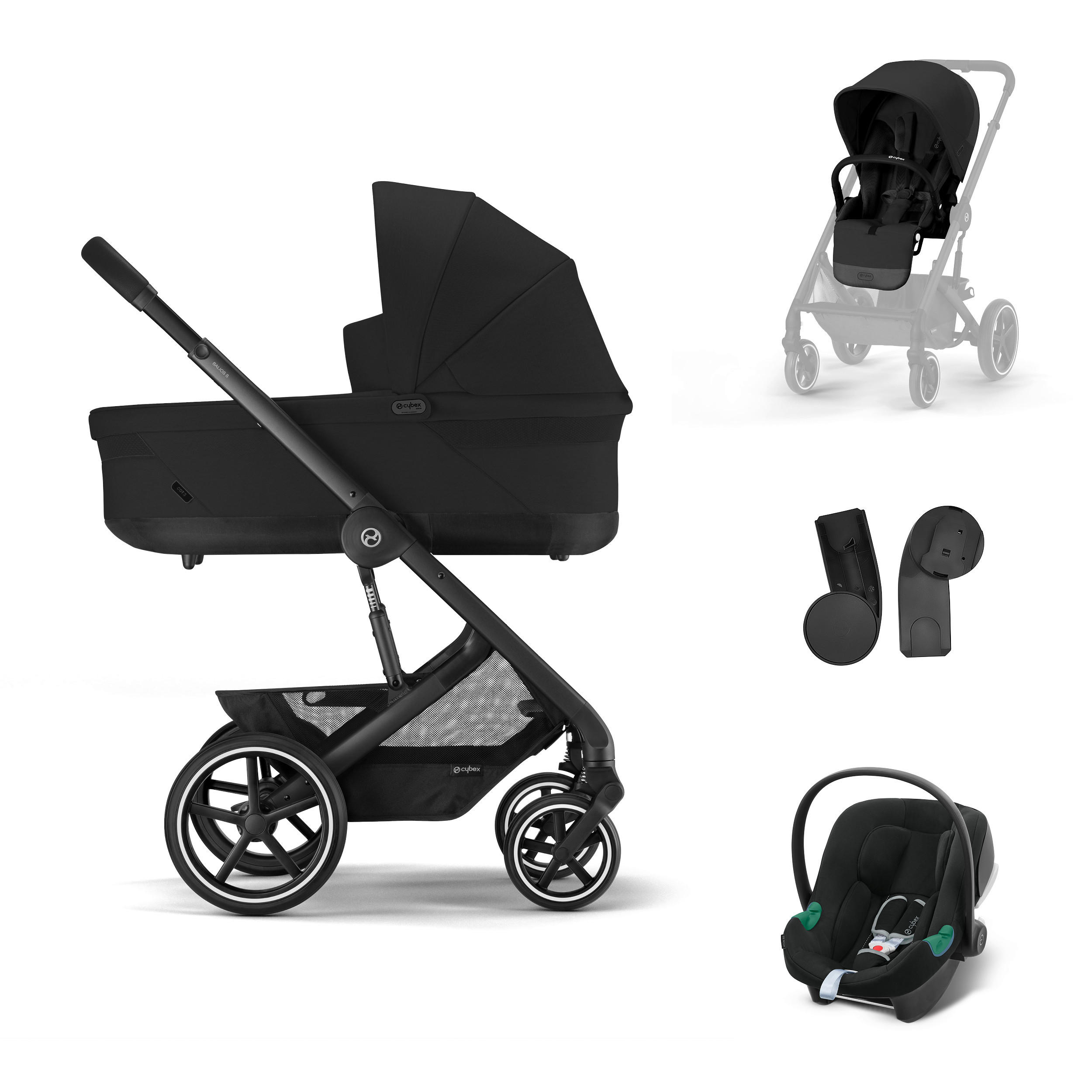 SET DJEČJIH KOLICA  BALIOS S LUX BLK  - Basics (81/60cm) - cybex GOLD