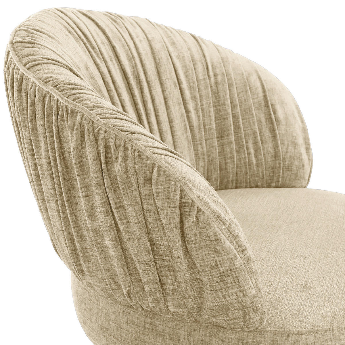 STUHL  in Flachgewebe  - Beige/Schwarz, Design, Textil/Metall (63/82/65cm) - Novel