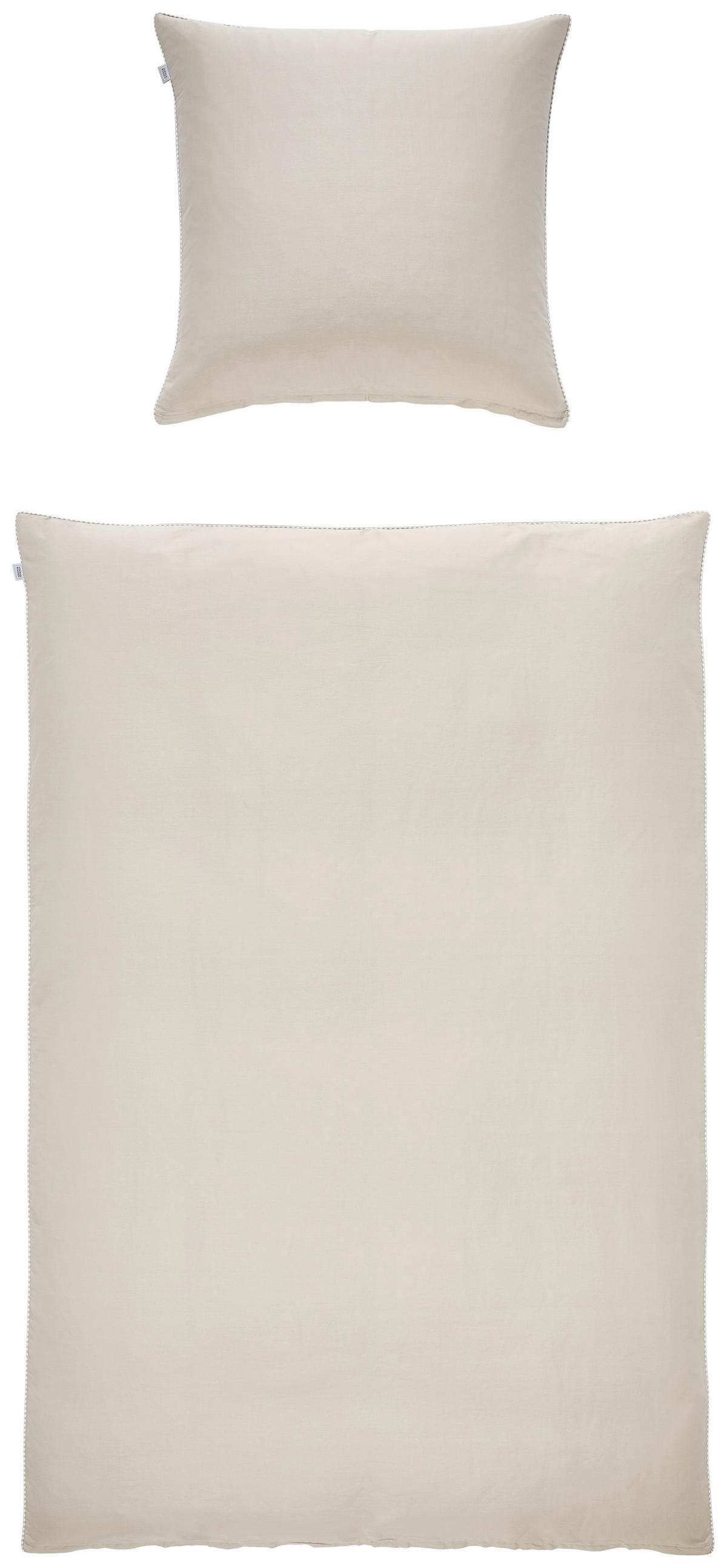 WENDEBETTWÄSCHE SW-Turn beige Satin 135/200 cm  - Beige/Creme, Design, Textil (135/200cm) - Schöner Wohnen