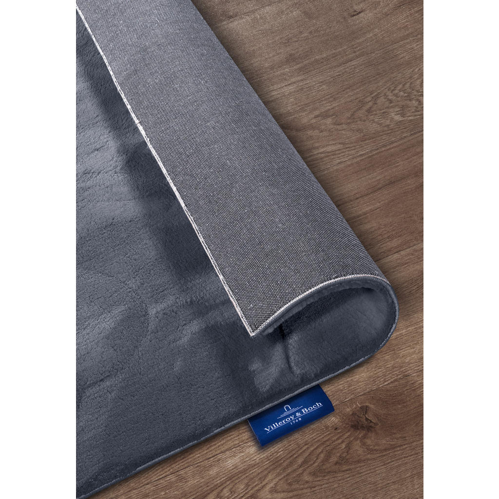 Thumbnail - Villeroy & Boch Hochflorteppich Kollektion 1899, Anthrazit, Textil, Uni, rechteckig, 160x230 cm, Oeko-Tex® Standard 100,...