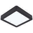 LED-DECKENLEUCHTE 16/16/2,8 cm   - Schwarz/Weiß, Basics, Kunststoff/Metall (16/16/2,8cm) - Novel
