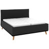 POLSTERBETT Matratze, Lattenrost, Bettkasten 180/200 cm  in Anthrazit  - Eichefarben/Anthrazit, Design, Holz/Textil (180/200cm) - Musterring