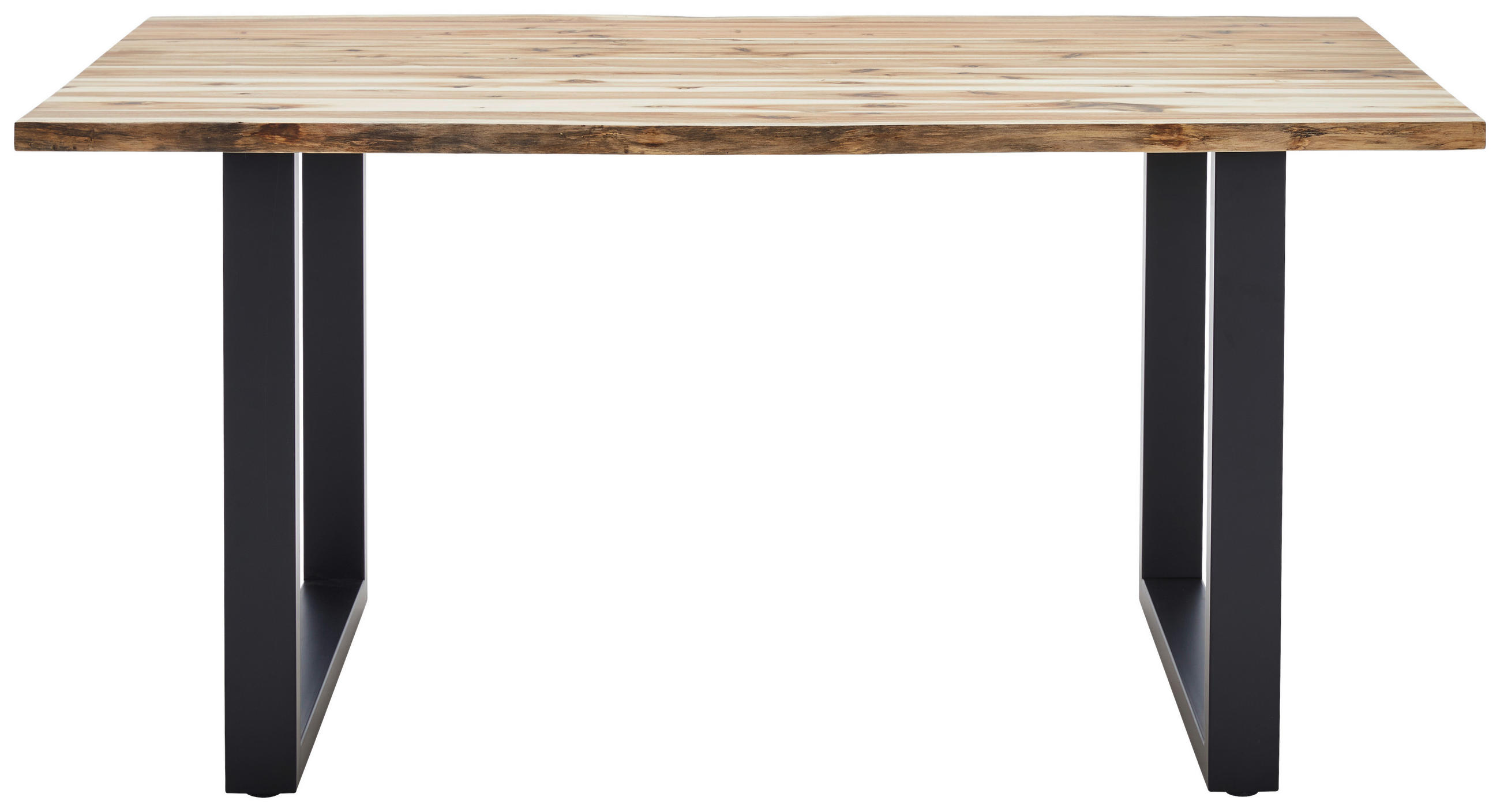 ESSTISCH in Holz 200/100/76 cm   - Schwarz/Akaziefarben, Basics, Holz (200/100/76cm) - MID.YOU