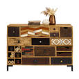 KOMMODE in 115/80/35 cm - Multicolor/Schwarz, LIFESTYLE, Keramik/Holz (115/80/35cm) - Landscape