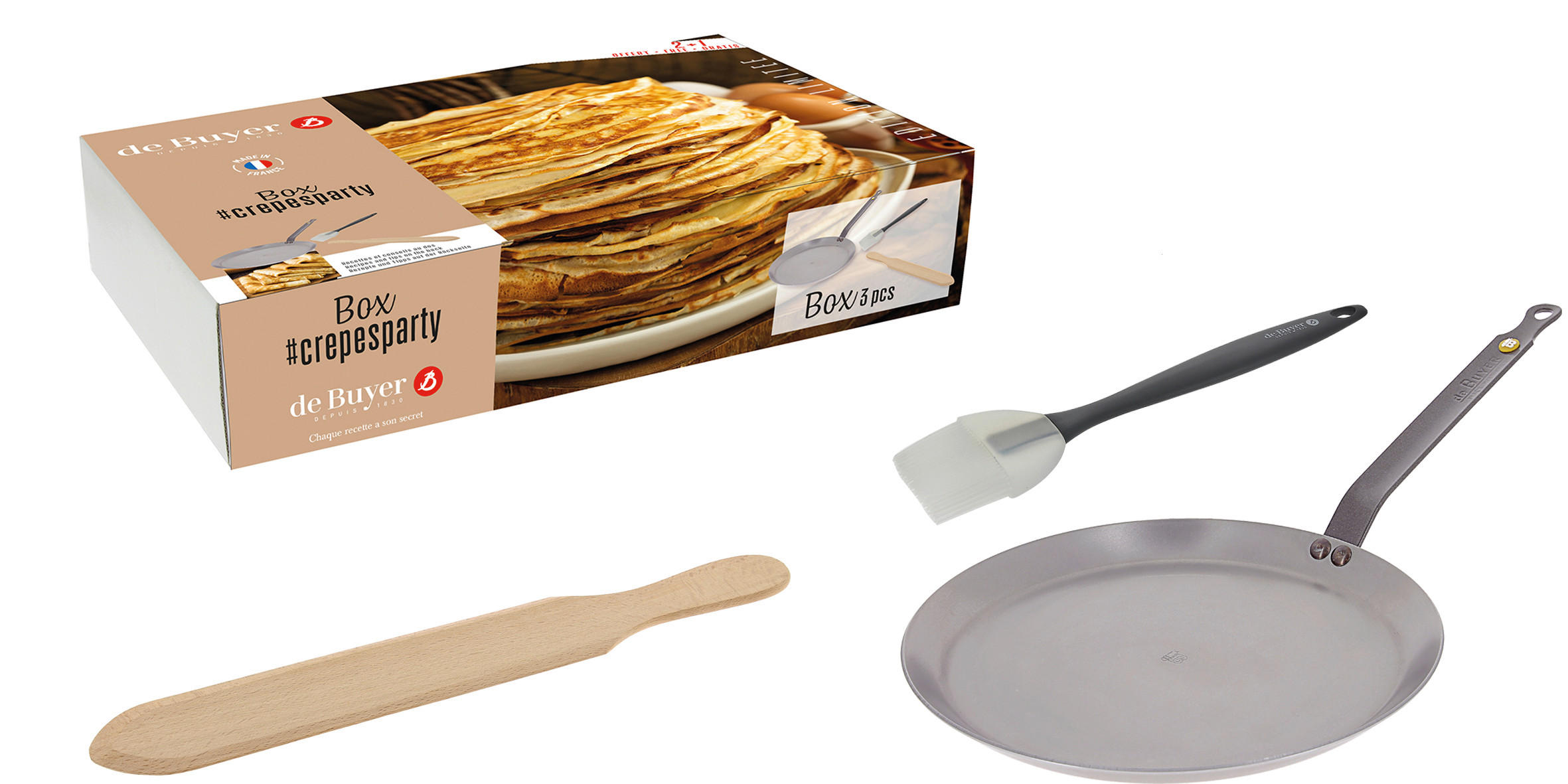 CREPESPFANNE 26 cm  - Silberfarben, Basics, Metall (26cm)