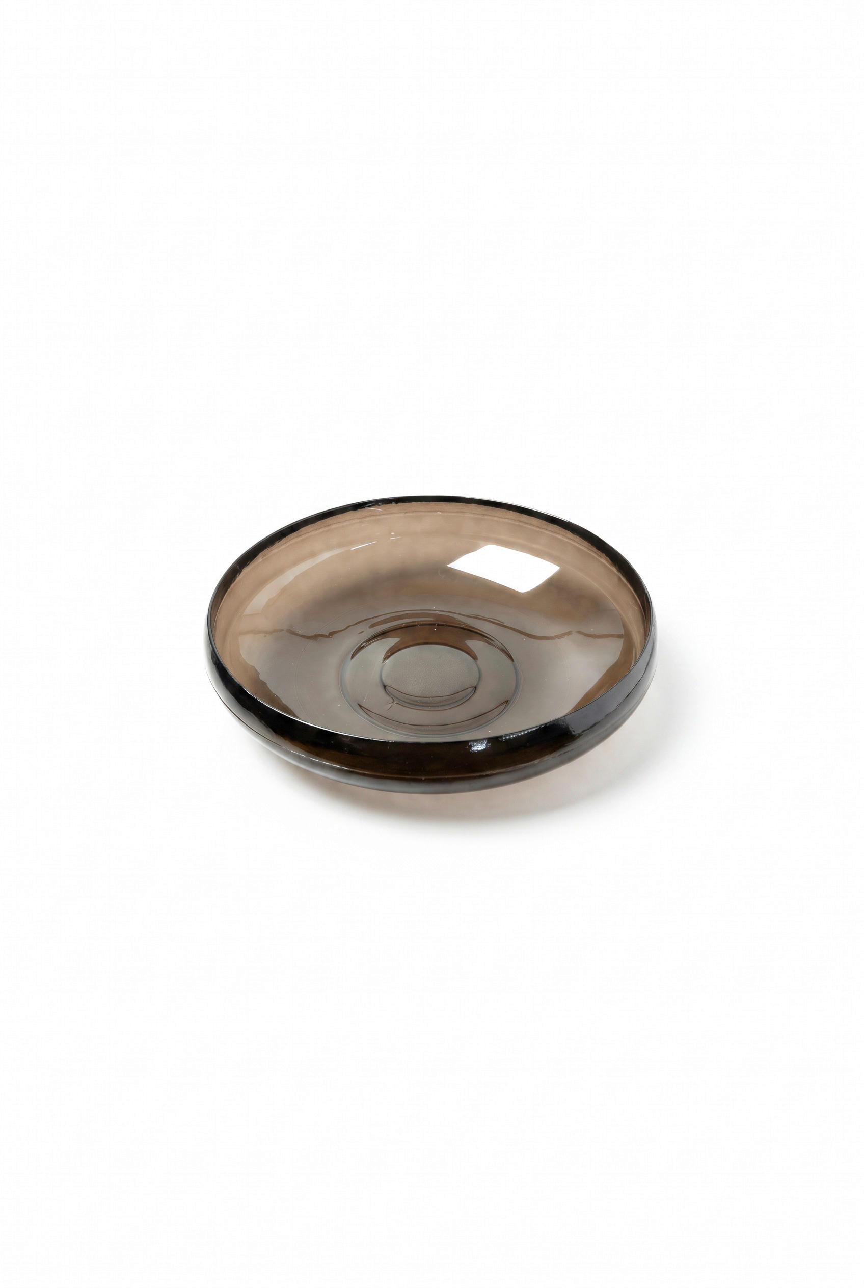 DEKOSCHALE - Dunkelbraun, Basics, Glas (34,5/9,5cm) - FYNCH-HATTON