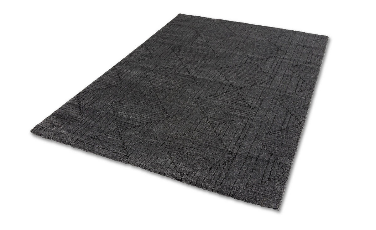 WEBTEPPICH 160/230 cm Pure Design Anthrazit  - Anthrazit, Design, Textil (160/230cm) - Schöner Wohnen